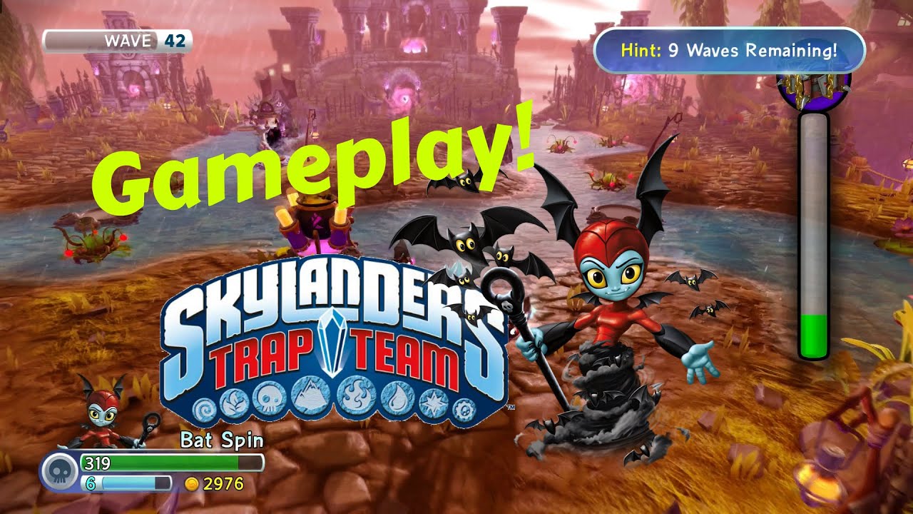 Bat Spin FULLY UPGRADED Gameplay! (Top Path) - Skylanders Trap Team Gameplay