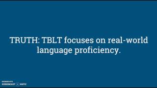 TBLT Module - Part 1 - Content Screencast