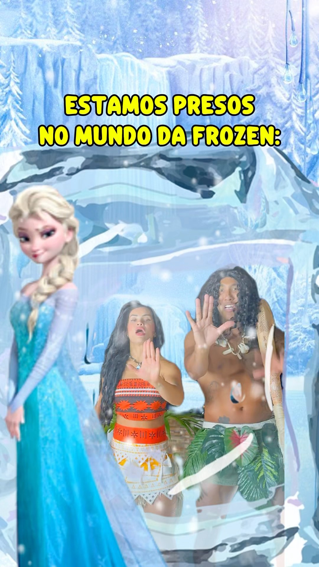 A ELZA nos perdeu no mundo dela!?​⁠@mayca.brasil #frozen #moana #maui #shorts #funny