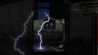 Large Tesla Coil FULL POWER 19000 Watt! #shorts