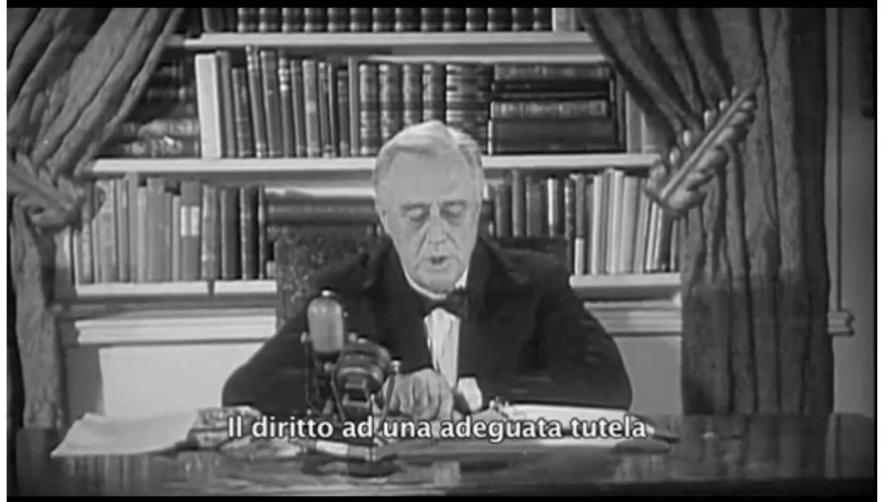 Non c'è pace...senza giustizia sociale. Discorso di Franklin Delano Roosevelt