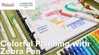 Online Class: Colorful Planning with Zebra Pen | Michaels screenshot 4
