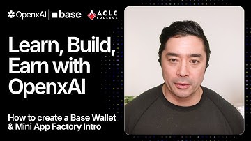 How to Create a Base Wallet & Intro to OpenxAI x Base Mini App Factory | DevRel John Forfar