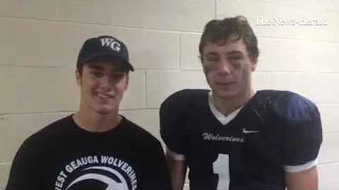 West Geauga's Jesse Todd and Alec Newlon came up w...