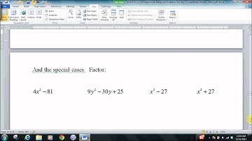 210 and 240 5 4 Factoring Polynomials
