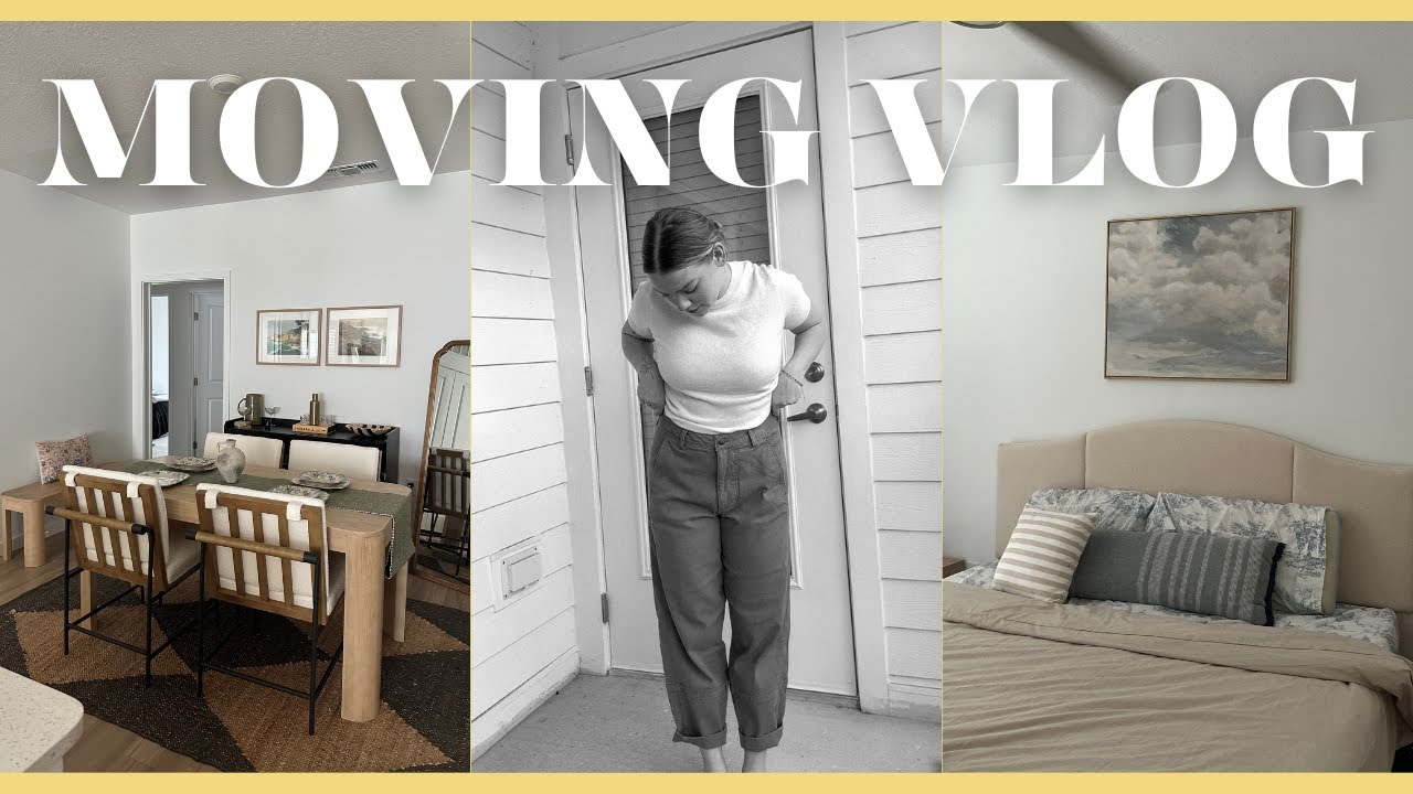MOVING VLOG | Unpacking, new furniture, interior design plans - YouTube