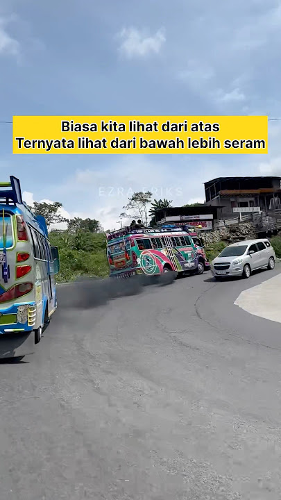 Wah ternyata securam ini tanjakannya, mobil sampai miring