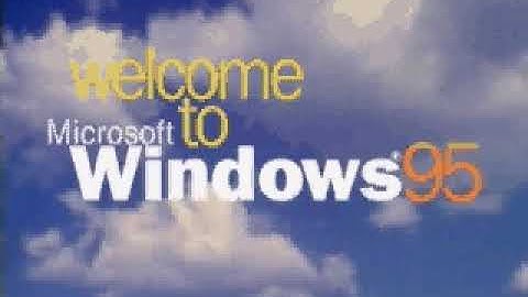 Windows 95 Welcome Animation