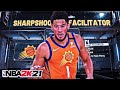 BEST SHARPSHOOTING FACILITATOR BUILD IN NBA 2K21! NBA 2K21 MOST OVERPOWERED BUILD!