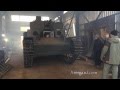 Испытание танка Т-28 в реставрационной мастерской Арьергард / Test T-28 tank in the workshop