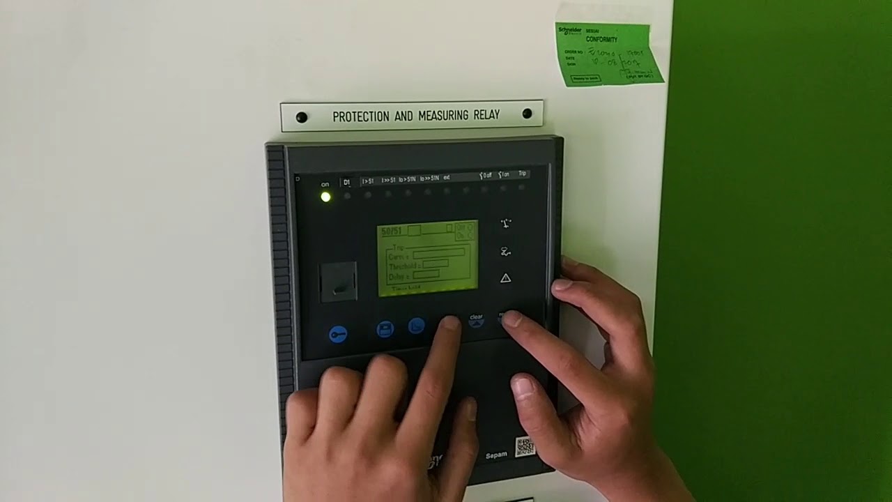 Tutorial setting relay sepam 1000+ T40