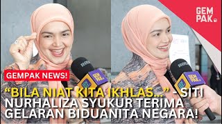 Download Lagu “BILA NIAT KITA IKHLAS…” - Siti Nurhaliza Syukur Terima Gelaran Biduanita Negara! | Gempak News MP3