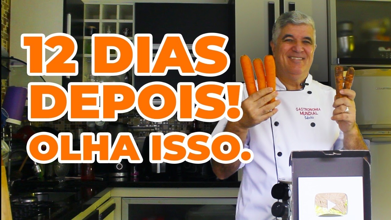 Teste Controlado de Conservação: 12 Dias de Comparação! #alimentacaosaudavel #frutaselegumes #comida