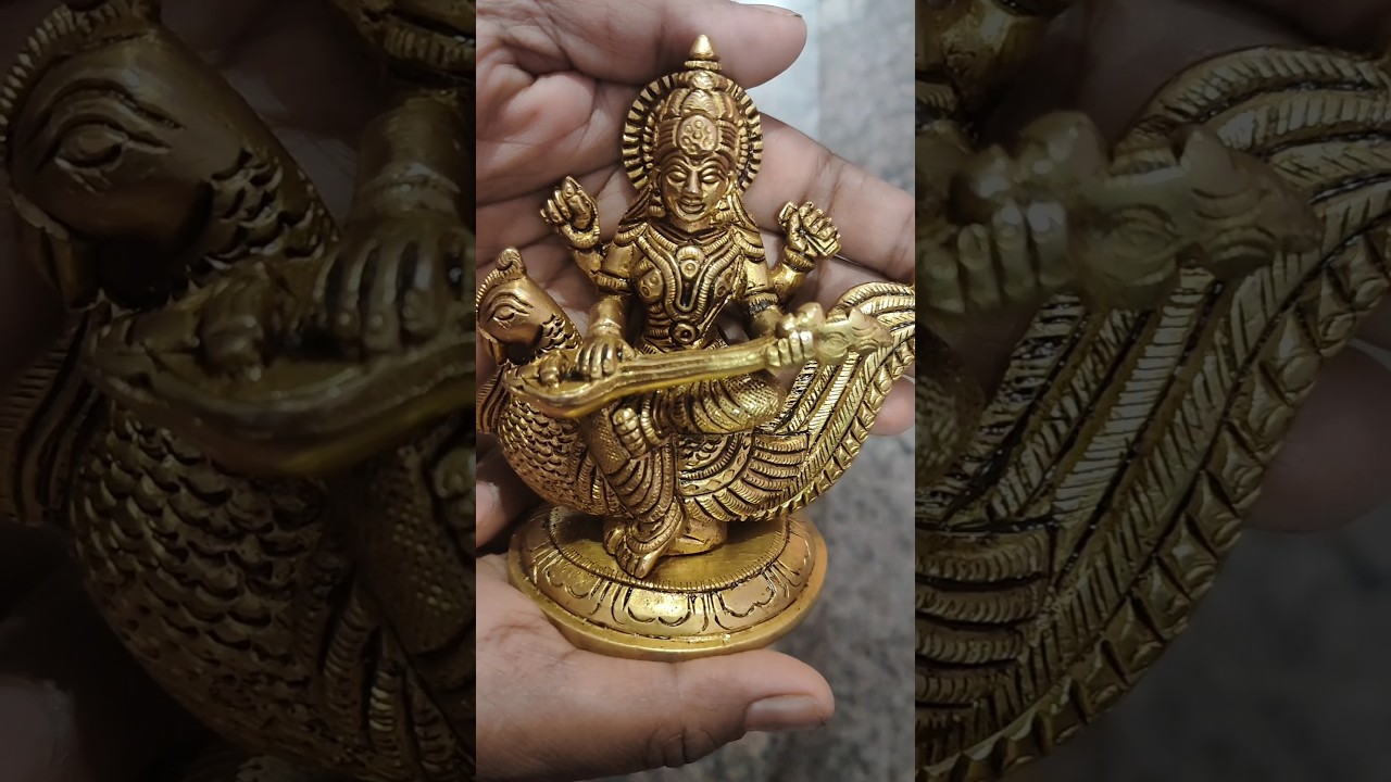 Brass Saraswati idol @ Rudraksha Decor 83104 07044