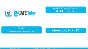 GATE 2020 ME Solutions | The function f(z) of a complex variable... | Q27