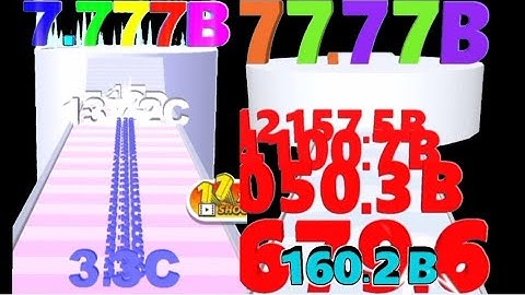 New Record Satisfying Math Gameplay - Number Merge Run Vs Number Shooting Run