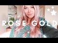 KRISTIN ESS SPRAY PERFECT ROSE GOLD HAIR TUTORIAL AND REVIEW