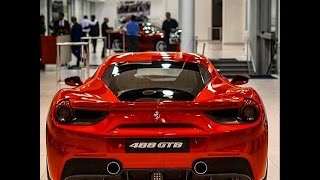 Ferrari 488 gtb marks a return to the classic model designation with
in its moniker indicating engine's unitary displacement, while g...