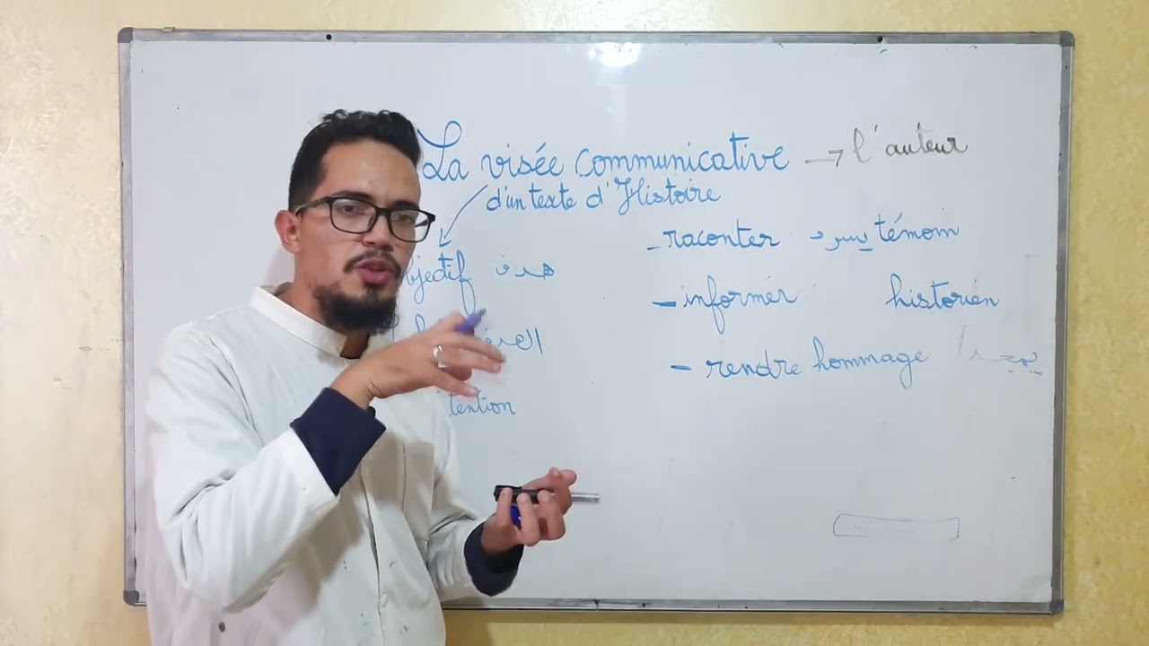 أهم درس الهدف التواصلي في النص التاريخي  la visée communicative d'un texte historique BAC 2023