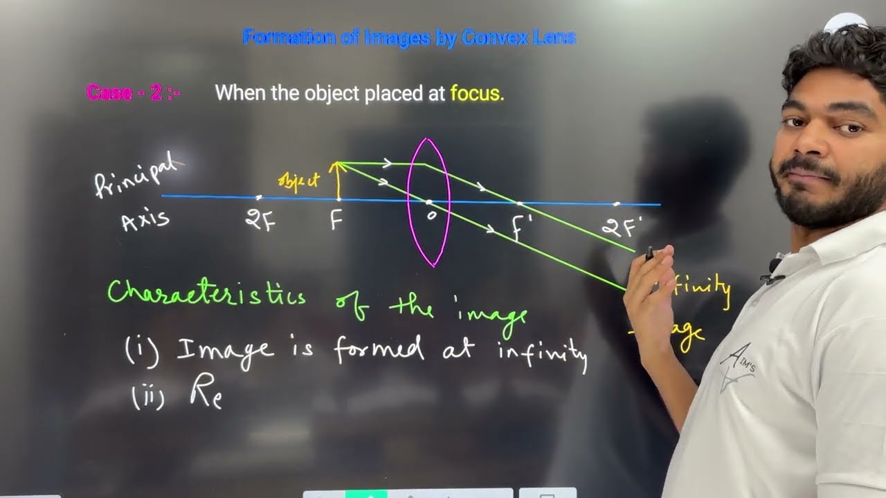 When the object placed at focus | Chapter 10 LIGHT Class 10 Science New NCERT |