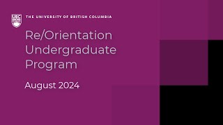 Re/orientation Undergraduate (BSN) Program