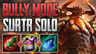 THE STRONGEST SOLO LANER! Surtr Solo Gameplay (SMITE Conquest)