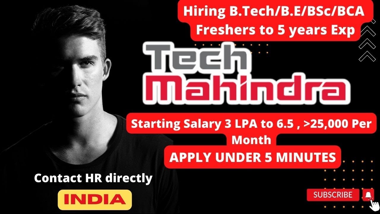 Tech Mahindra hiring Customer Support Jobs | No Code Jobs | Customer Support Jobs | Tech M Jobs