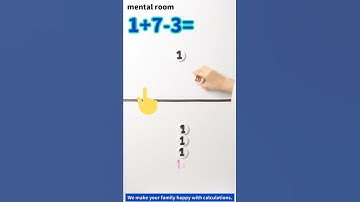 #73 Your child absolutely can do mental arithmetic! 1+7-3=? *after the age of 4!* #shorts