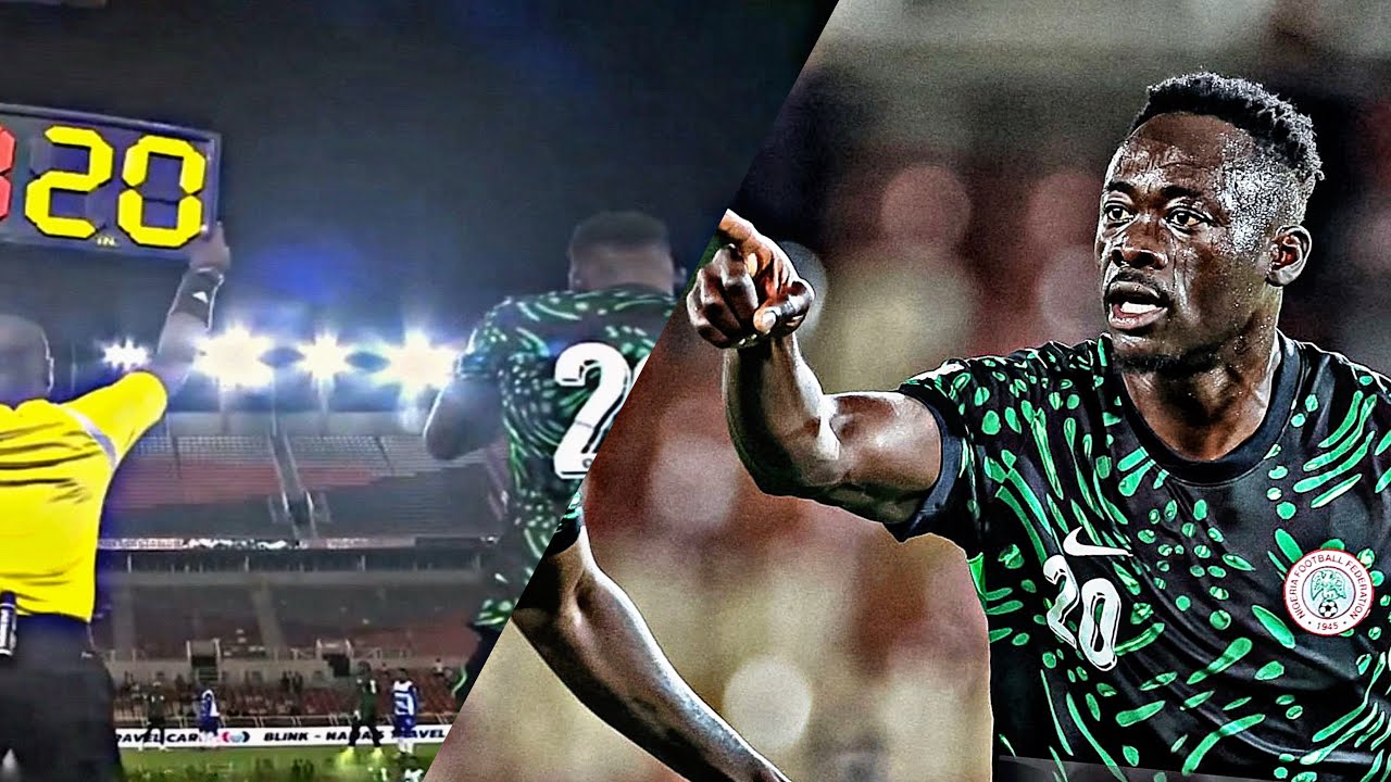 Akor Adams Vs Lesotho | Debut Goal for Nigeria! 🇳🇬 🦅 