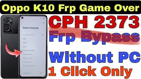 Oppo K10 FRP Bypass Android 13 Update | TalkBack Method Note Work, Reset Note Work | 100% Ok ✅