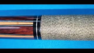 Mike Lambros custom pool cue with Ultra Joint. 6 Points with Veneers. Showing the condition of cue.