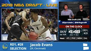 Golden State Warriors Select Jacob Evans With Pick #28 In 1st Round Of 2018 NBA Draft