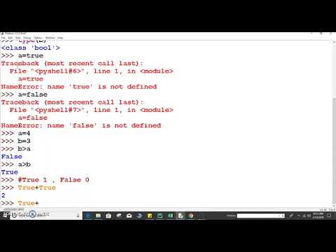 Chapter 02: 8- Boolean Data Type in Python | bool data types in Python 3
