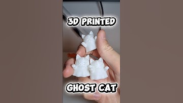3D printed ghost cat #3dprinting #cat #halloween