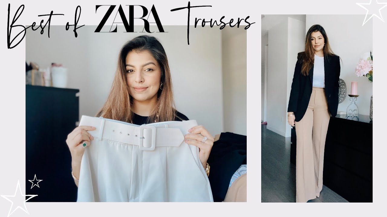 high waisted belted pants zara