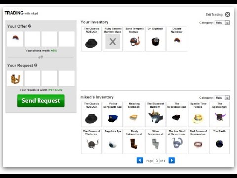 how to trade normal items on roblox