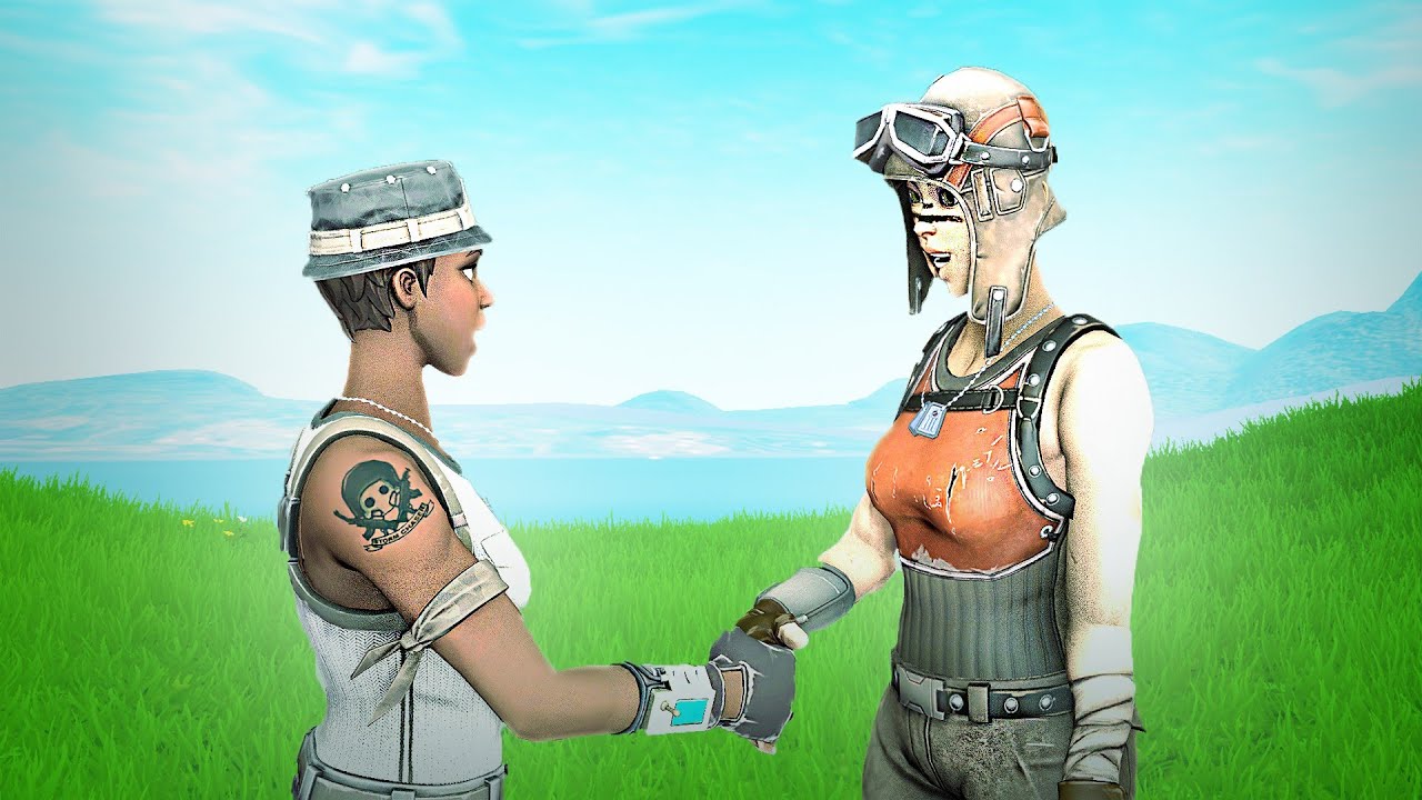 When STREAMERS use the RAREST SKINS in FORTNITE... *Renegade Raider/Recon Expert*