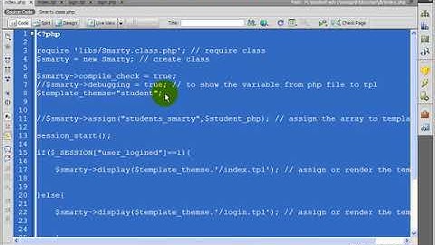Tutorial PHP - Template Engine Smarty- Part 1
