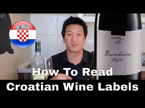 Como Etiquetas Leia croata vinho