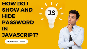 Show/Hide Password Toggle With Javascript
