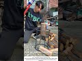 DIY Steel Cross Wood Splitter Stand – Stop Chasing Stubborn Logs 🪓