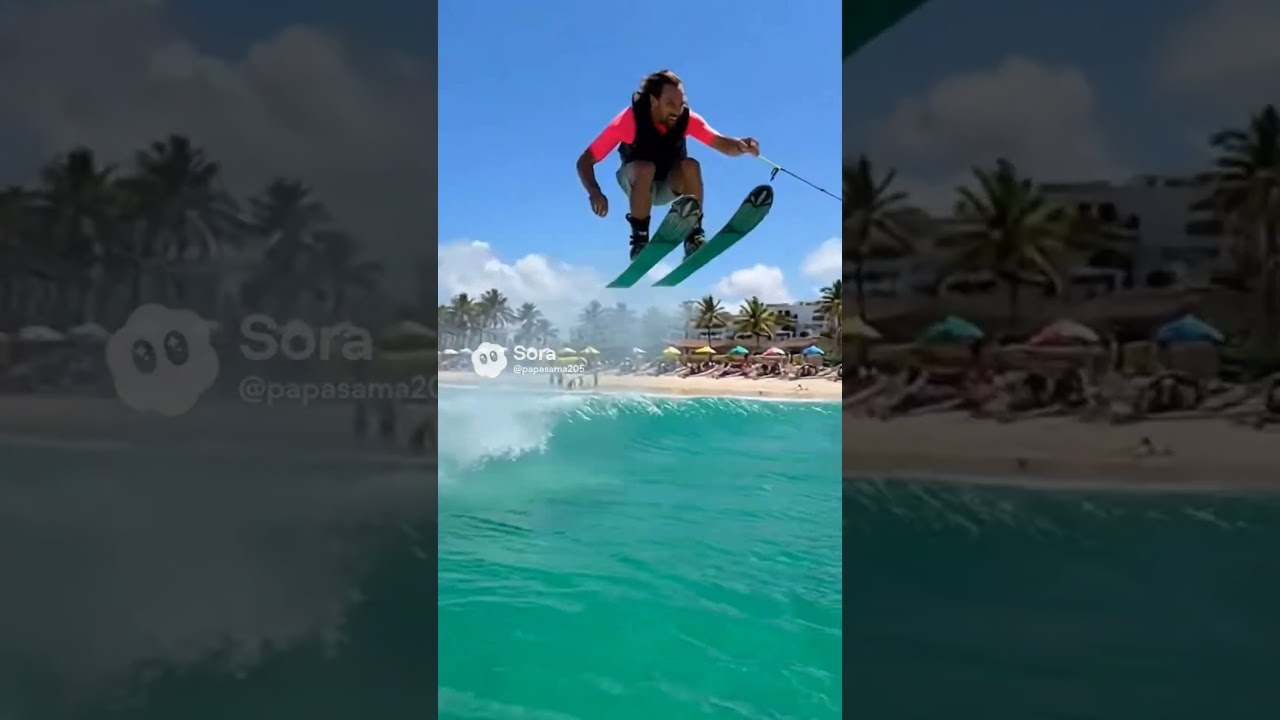 Skiing on the ocean is an exciting water sport full of speed and fun.