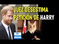 PRÍNCIPE HARRY PIERDE BATALLA LEGAL EN SU DEMANDA PARA RECIBIR SEGURIDAD POLICIAL EN GRAN BRETAÑA.