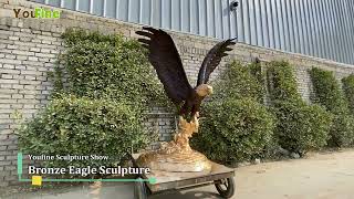 Large Bronze Eagle Statue Outdoor Decoration Cast From YouFine