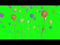 Green Screen birthday balloons with confetti | Miss Jayn