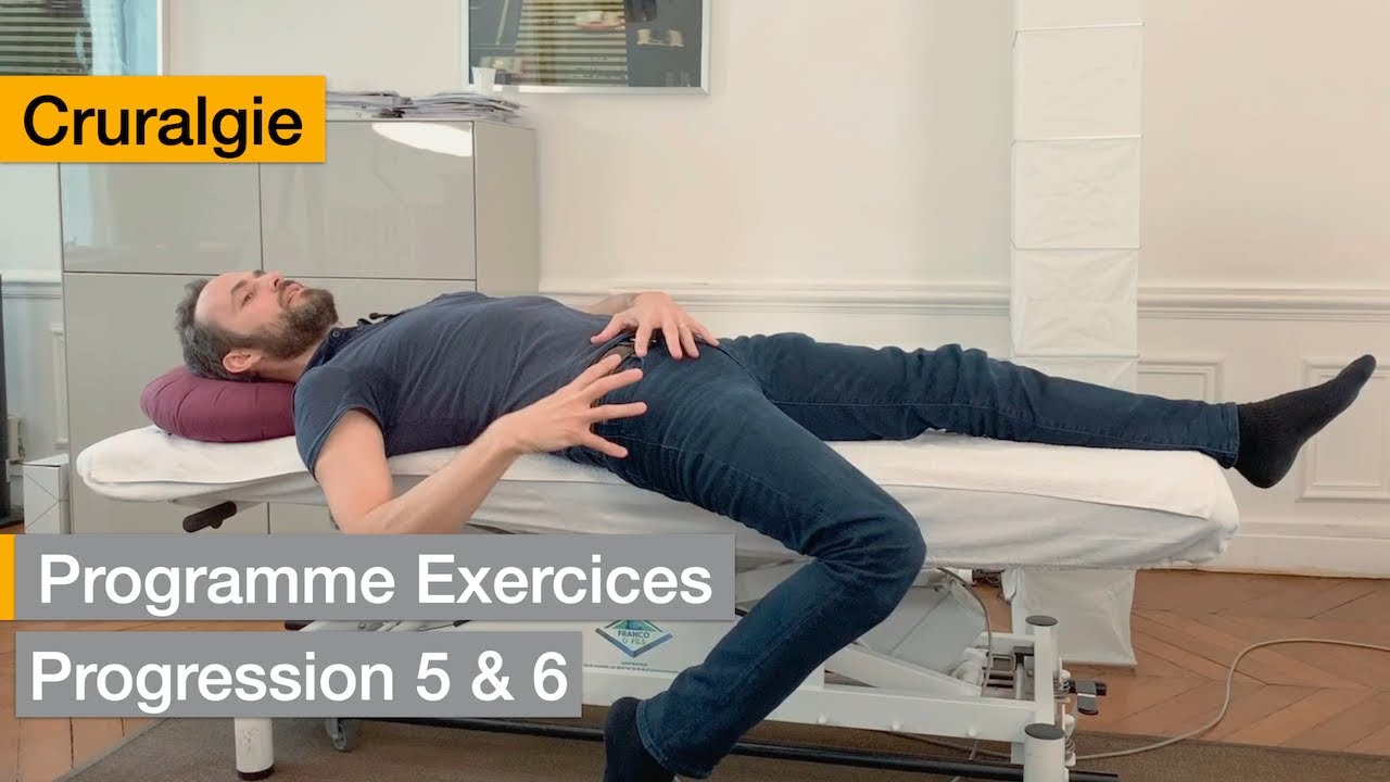 Cruralgie Programme exercices : progression 5 et 6
