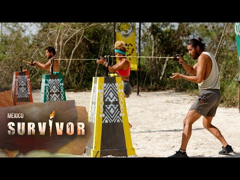 Finalistas al emocionante juego por la recompensa de Survivor México. | Survivor México 2022