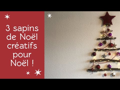 DIY SAPINS DE NOËL - 3 tutos faciles et pas chers pour faire son sapin en  bois, laine ou corde ! - YouTube