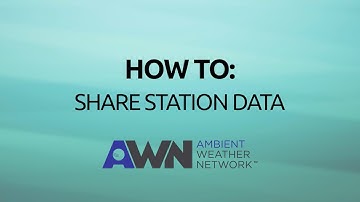 HOW TO: Share Station Data (Mobile Version)