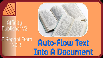 Auto Flow Text Into A Document. A Reprint from 2019